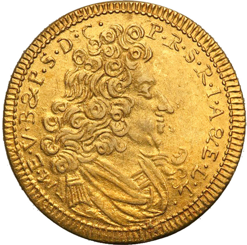 Niemcy. Bawaria, Maximilian II Emanuel 1679-1726, Goldgulden 1703, Monachium